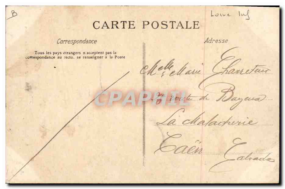 CPA Folklore Jeune fille de Blain Bonne d'enfants — Verso