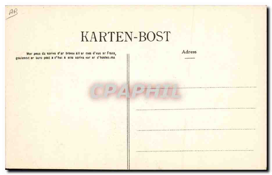 CPA Folklore Maries au Bourg de Batz Mariage  — Verso