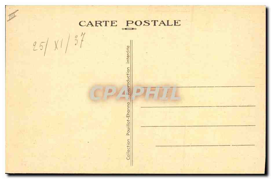 CPA Folklore Jeune fille Bigoudenne — Verso