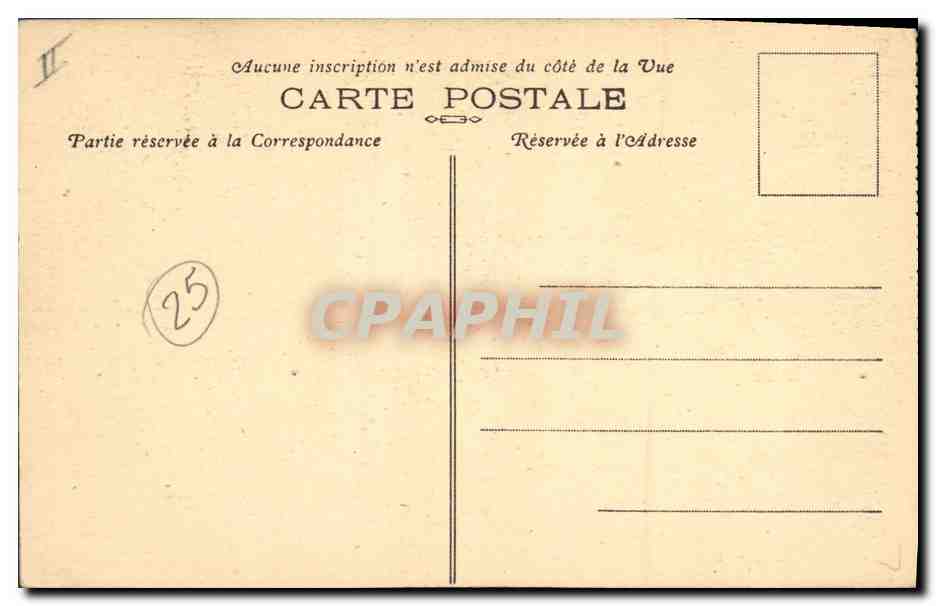 Enfants Bretons - Pays de QUIMPER, CORAY, etc. — Coll. B. Hénon, n° 4450 — Verso