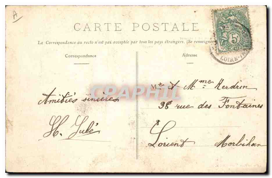 CPA Folklore Bourg de Batz Paludiers et paludieres en bonne disposition de s'amuser — Verso