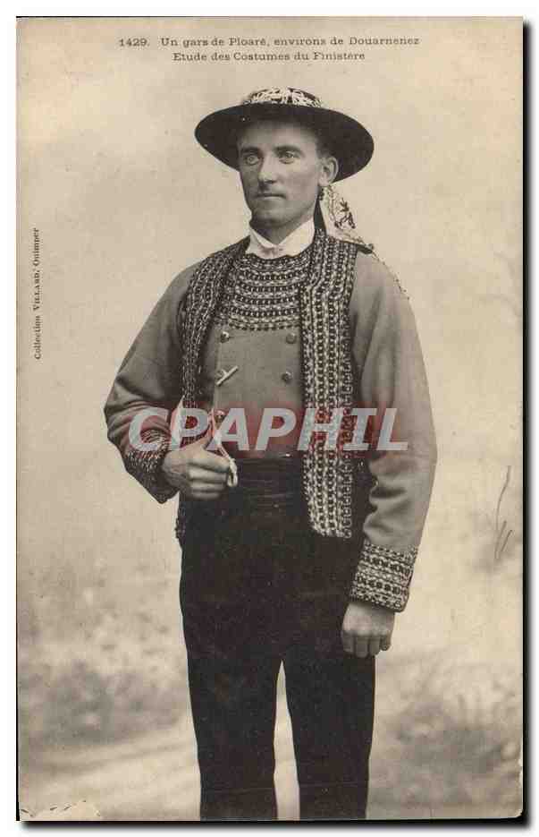 CPA Folklore Un gars de Ploare environs de Douarnenez 
