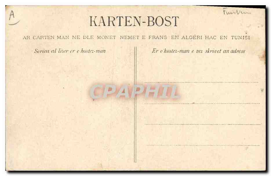 CPA Folklore Enfant de Penmarch Environs de Pont L'Abbe — Verso