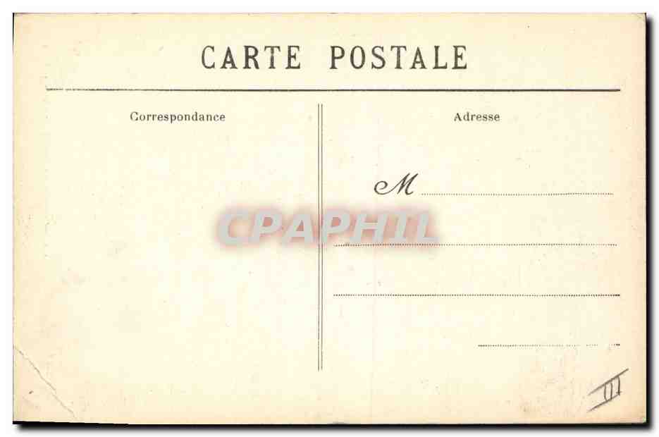 CPA Folklore Pensive Jeune fille de L'Ile de Sein — Verso