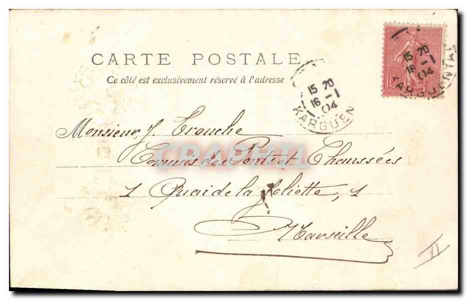 CPA Fantaisie Medaillon Femme  — Rückseite