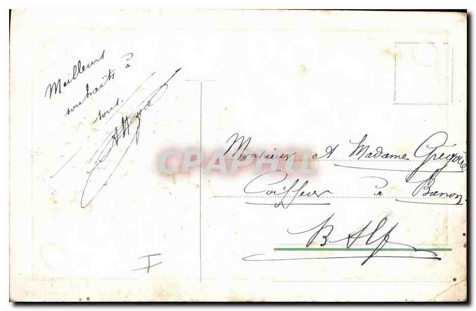 CPA Fantaisie Fleurs  — Verso