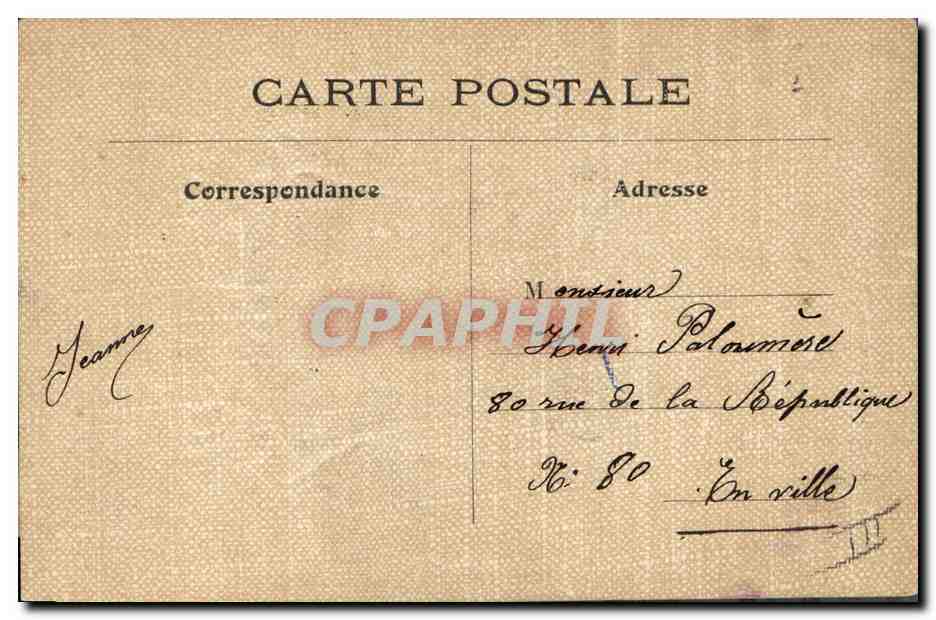 CPA Fantaisie Femme  — Verso