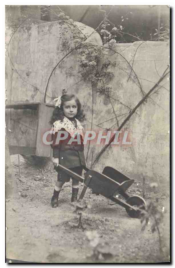 CPA Brouette Enfant