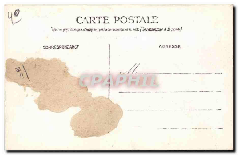 CPA Brouette Enfant — Verso