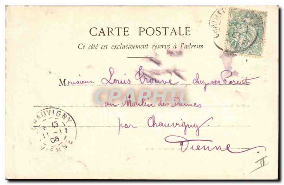 CPA Brouette Enfant Le petit jardinier — Rückseite