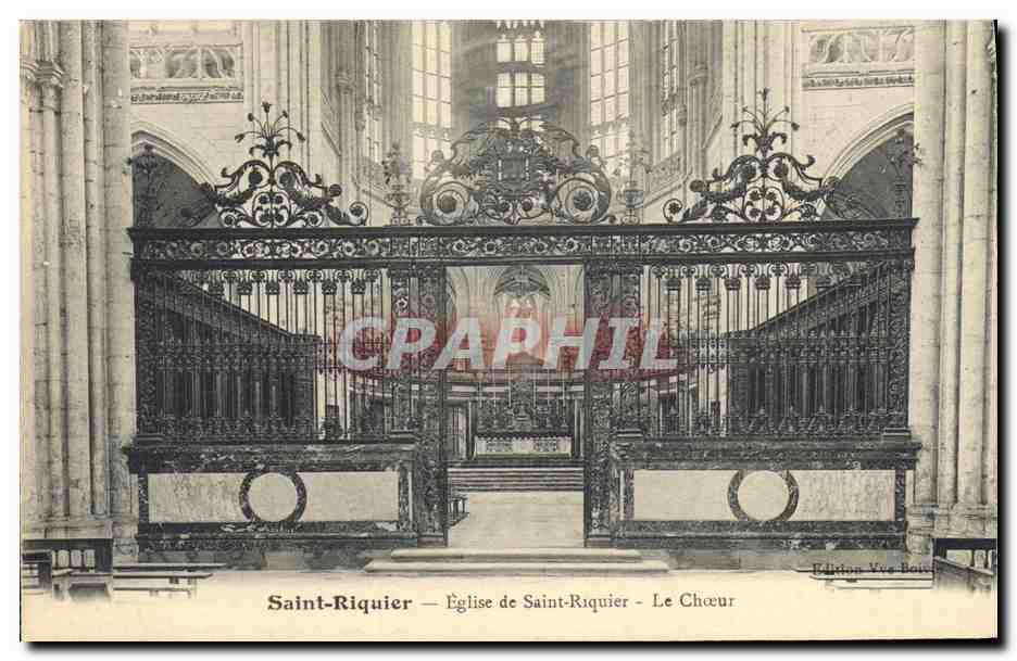 CPA Saint Riquier Eglise de Saint Riquier Le choeur 