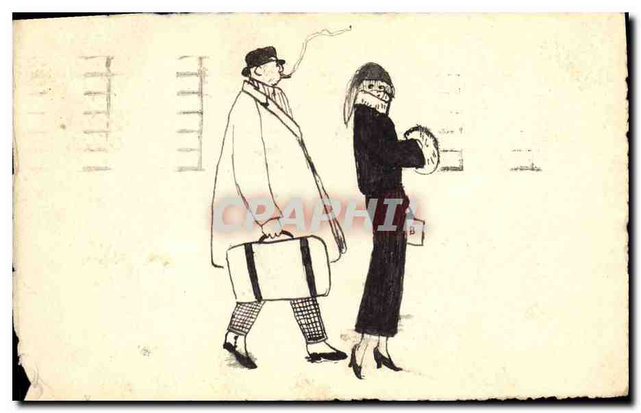 Deux voyageurs — Paris — Éditeur J.P. Paris, n°133