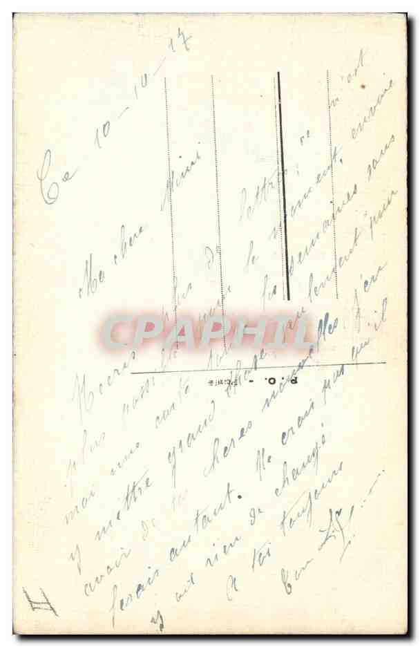CPA Fantaisie Fleurs (dessin a la main)  — Verso