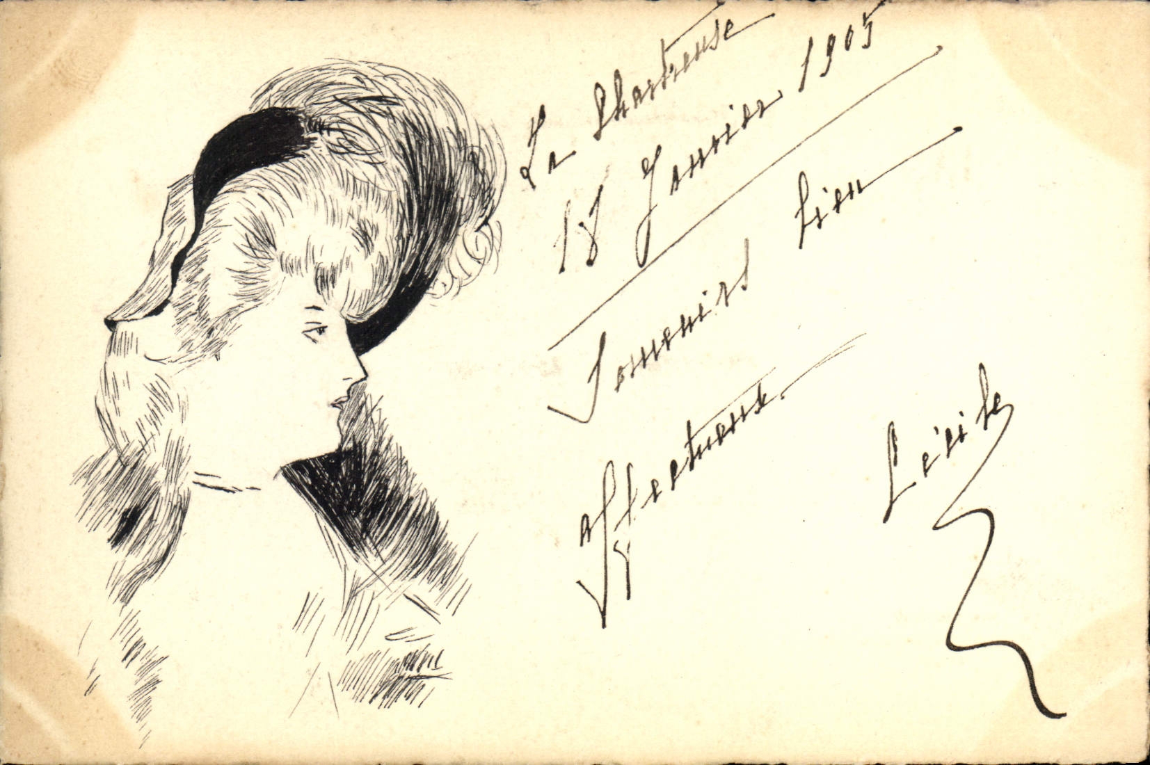 Jeune femme — portrait — DUPRÉ, 141, Faubourg Saint-Honoré, Paris