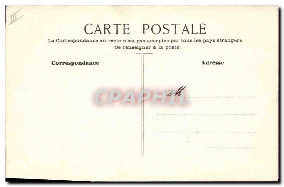 CPA Fantaisie Fleurs (dessin a la main)  — Verso