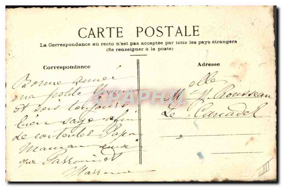CPA Fantaisie Fleurs Enfant (dessin a la main)  — Verso