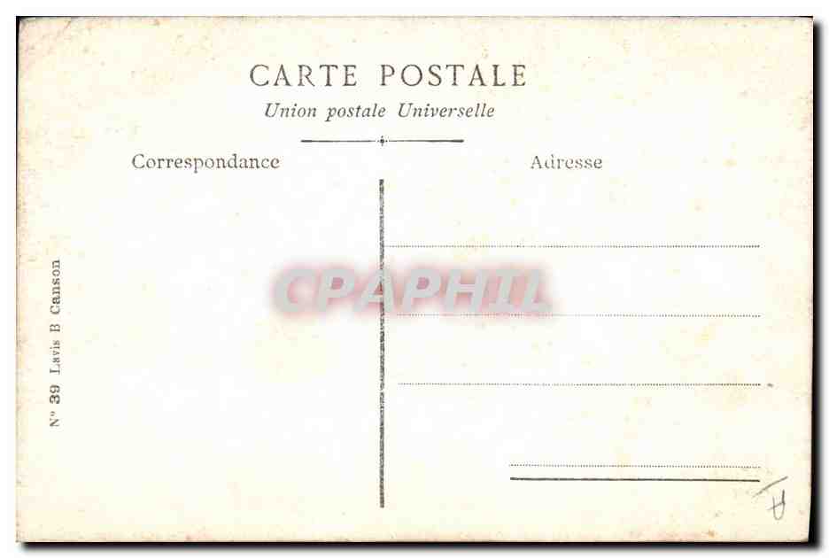 CPA Fantaisie Fleurs Hirondelle (dessin a la main)  — Verso