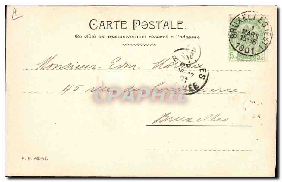 Fête de la Saint-Valentin — Femmes en tenue de bal — éditeur M. M. Vienne — Rückseite