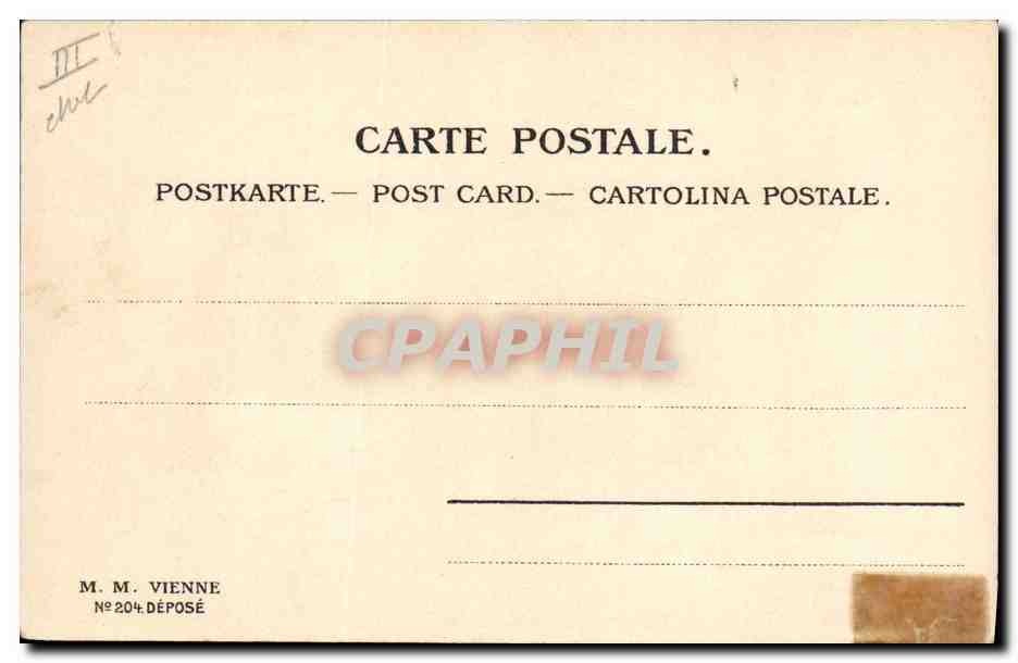 CPA Fantaisie Homme Moulin a vent Ane  — Verso