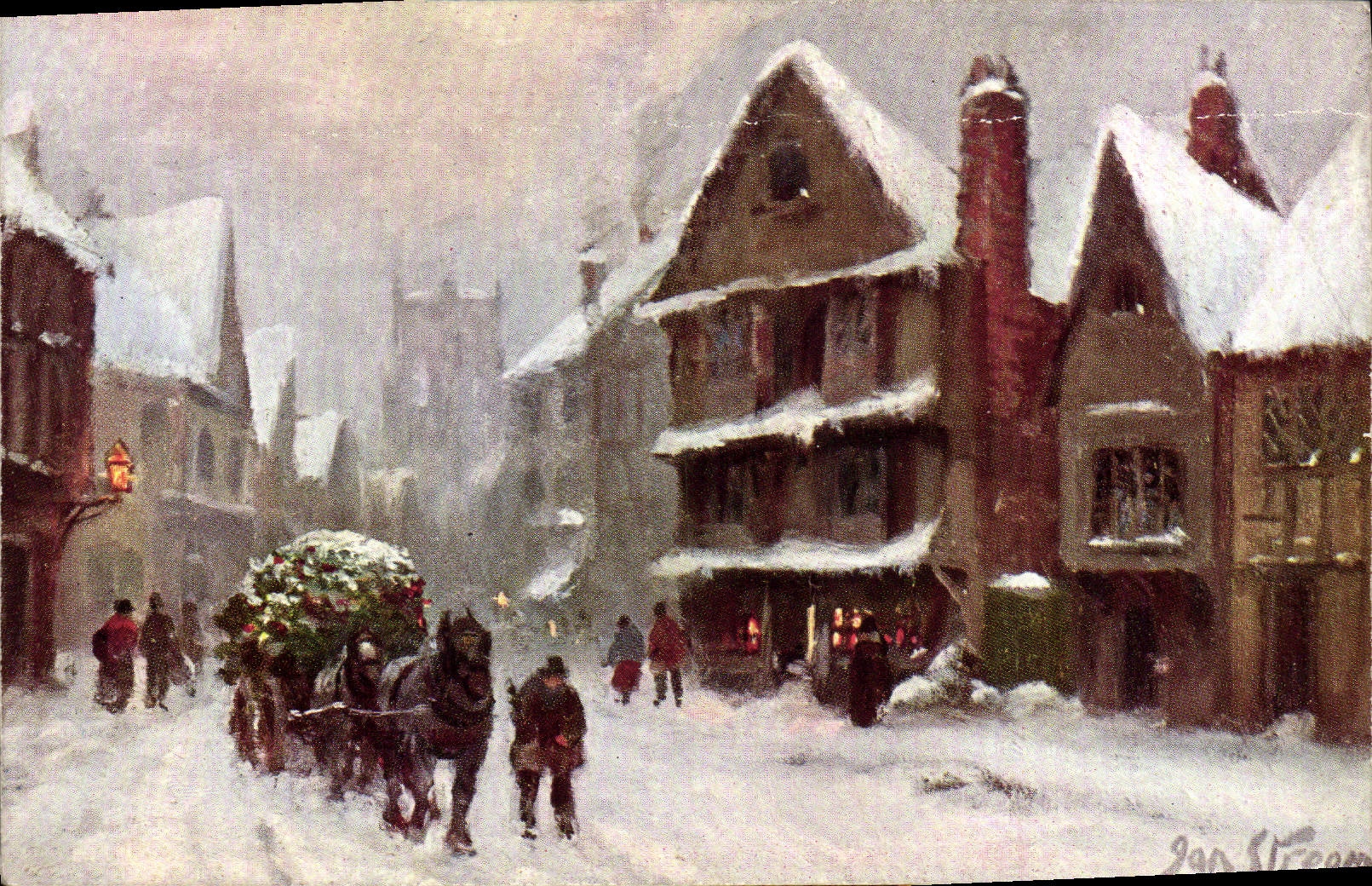 CPA Fantaisie Village Cheval 