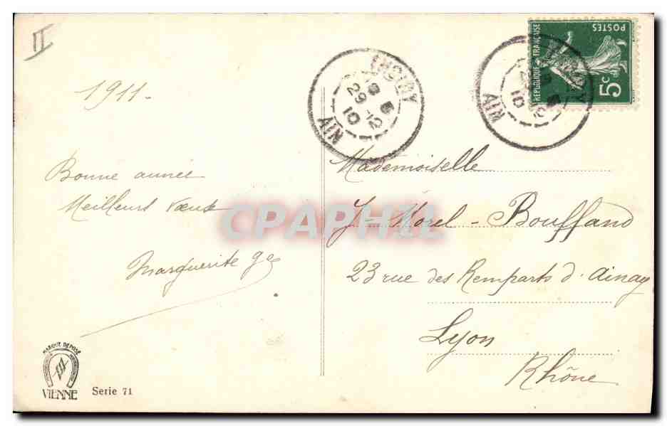 CPA Fantaisie Enfants Femme — Rückseite