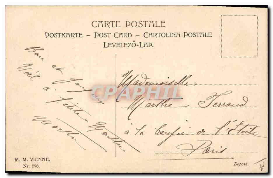 CPA Fantaisie Enfants  — Rückseite