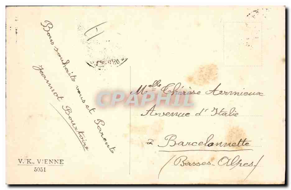 CPA Fantaisie Femme  — Verso