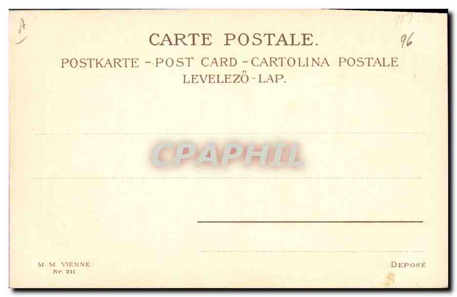 CPA Fantaisie Enfants Folklore — Rückseite