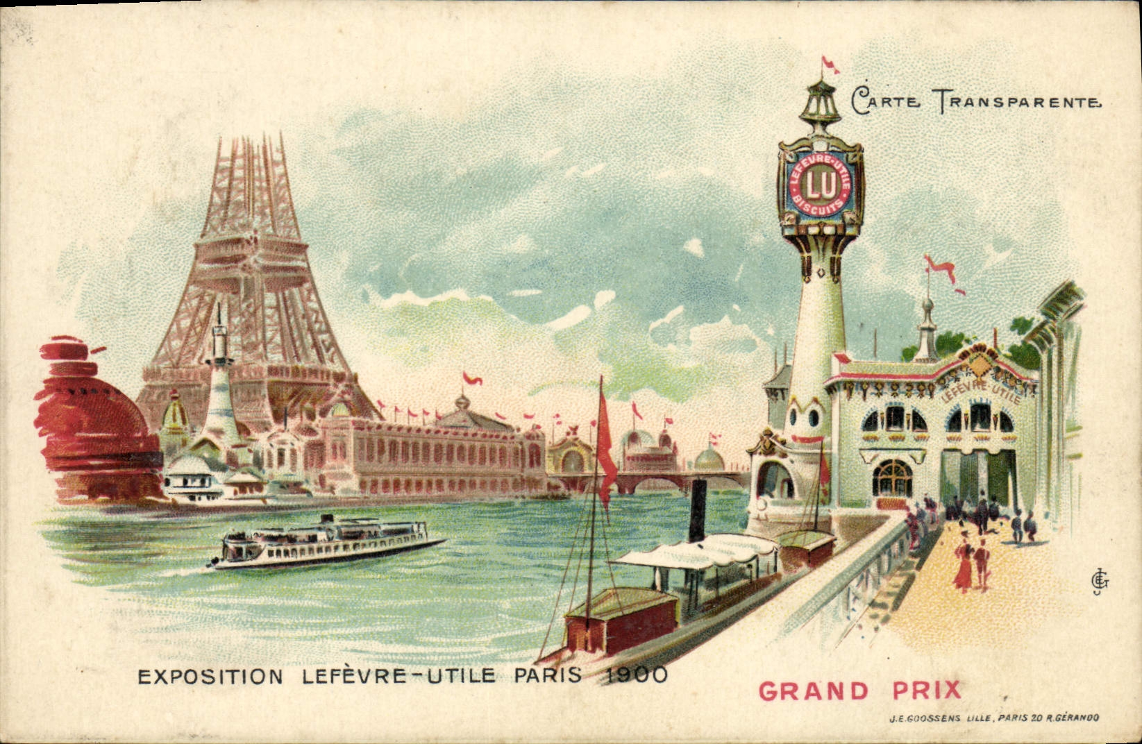 Exposition Lefèvre-Utile Paris 1900 — Grand Prix — J.E. Godssens, Lille