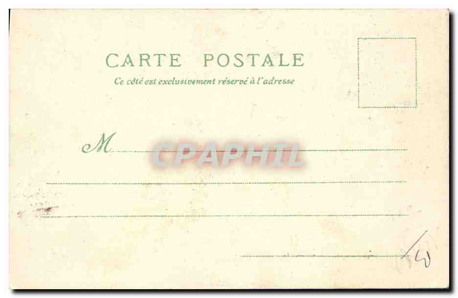 CPA Carte transparente Paris Exposition Universelle 1900 Panorama des palais de l'esplanade des Invalides — Rückseite