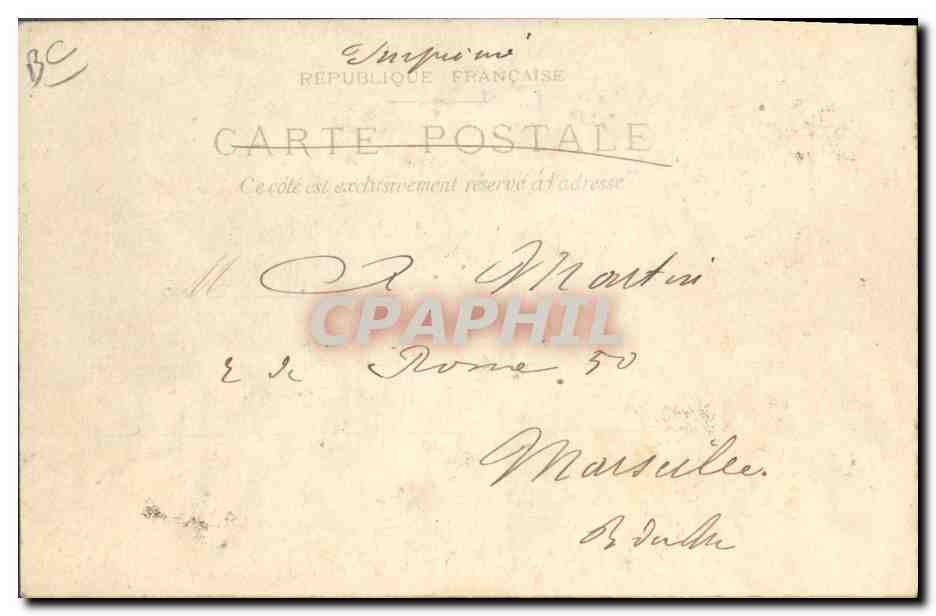 CPA Carte transparente Paris Avenue du Bois de Boulogne — Rückseite