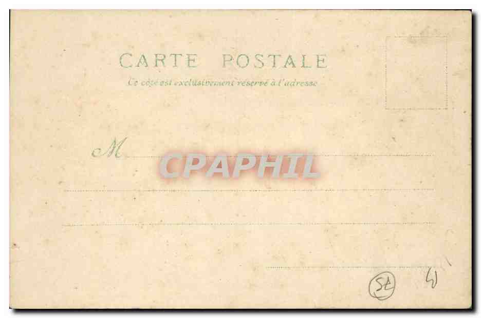 CPA Carte transparente Paris Exposition Universelle 1900 Palais de l'horticulture Bateaux — Rückseite