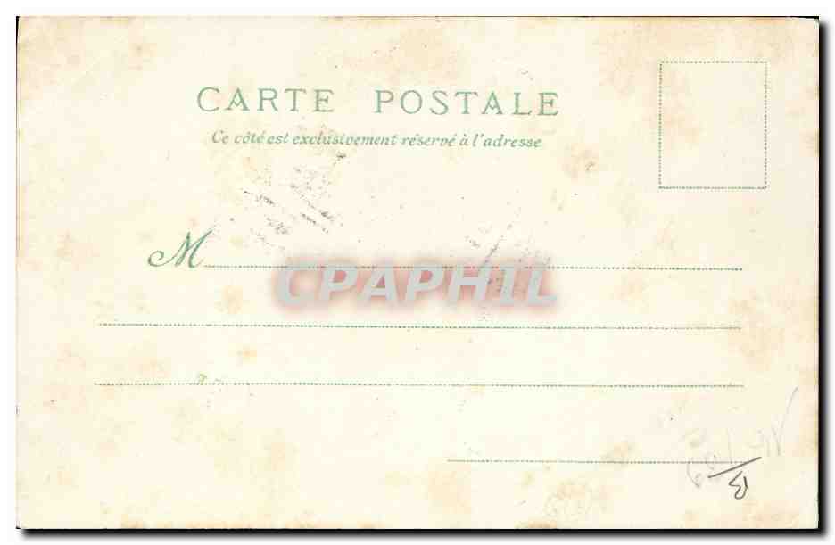 CPA Carte transparente Paris Exposition Universelle 1900 Palais des Armees de terre et de mer Bateau Bateaux Paquebot — Rückseite