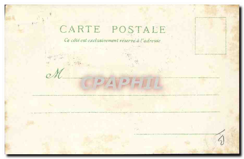 CPA Carte transparente Paris Exposition Universelle 1900 Le Pavillon Royal d4espagne Bateau — Rückseite