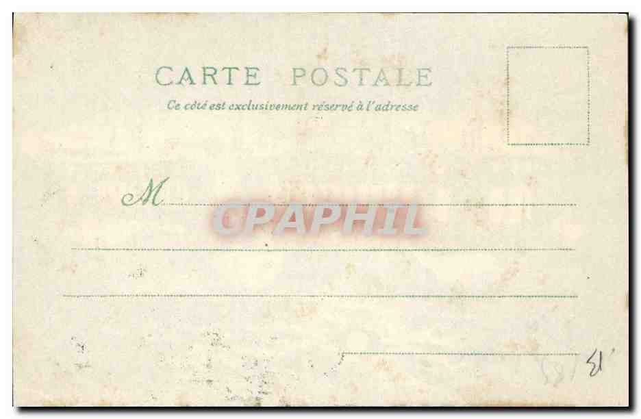 CPA Carte transparente Paris Exposition Universelle 1900 Le Petit Palais — Rückseite