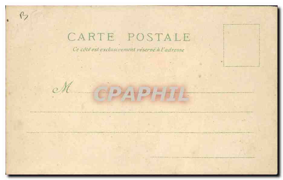 CPA Carte transparente Paris Exposition Universelle 1900 Palais Officiel de l'Algerie — Rückseite