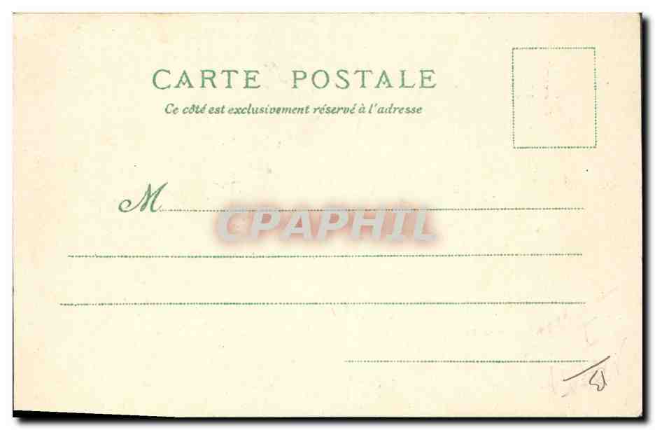 CPA Carte transparente Paris Exposition Universelle 1900 La porte monumentale — Rückseite