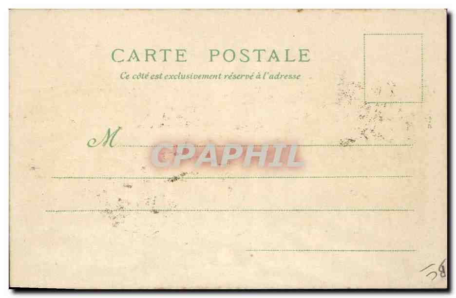 CPA Carte transparente Paris Exposition Universelle 1900 La Seine Vue prise de la Cite — Rückseite