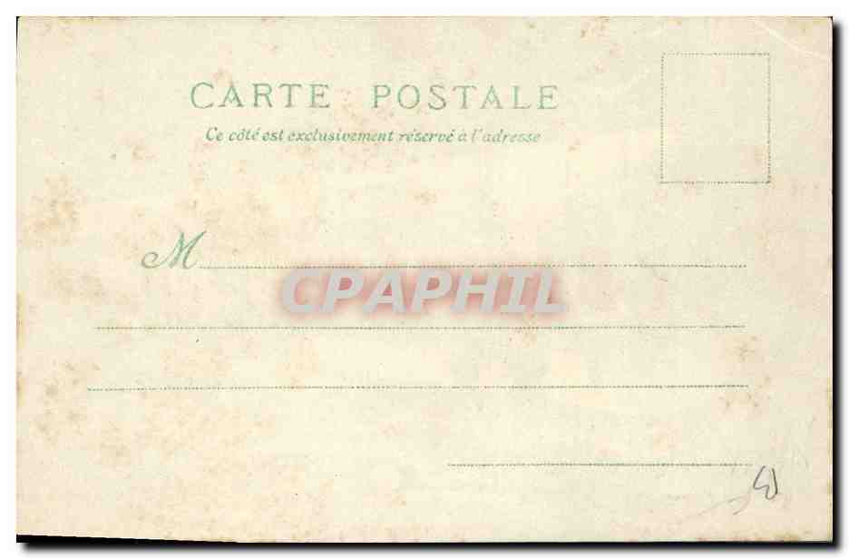 CPA Carte transparente Paris Exposition Universelle 1900 Le Grand Palais — Rückseite