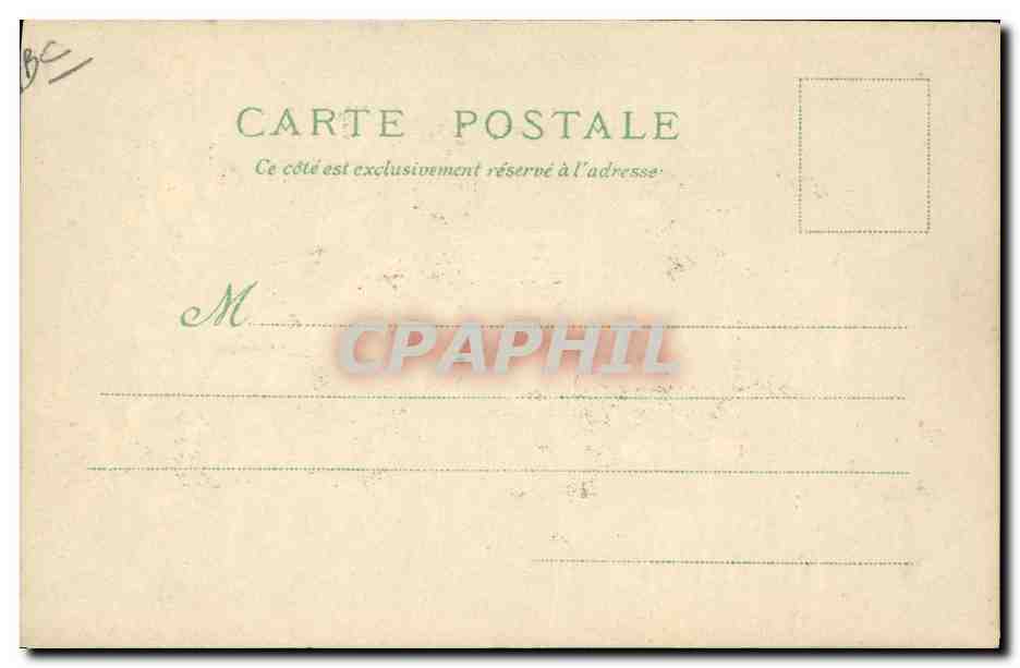 CPA Carte transparente Paris Le Dome des Invalides — Rückseite