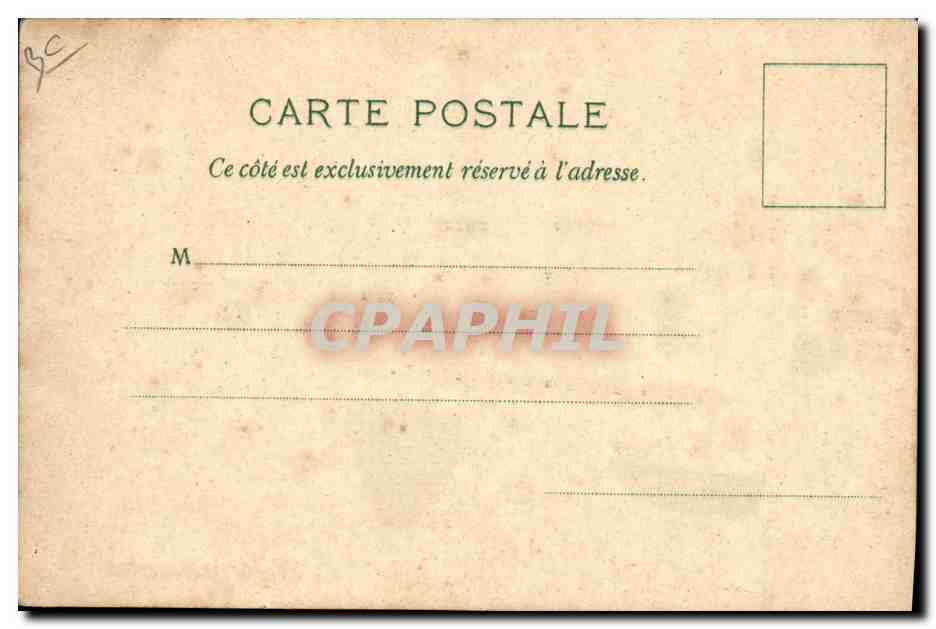 CPA Carte transparente Paris Exposition Universelle 1900 Tour Eiffel Bateaux — Rückseite
