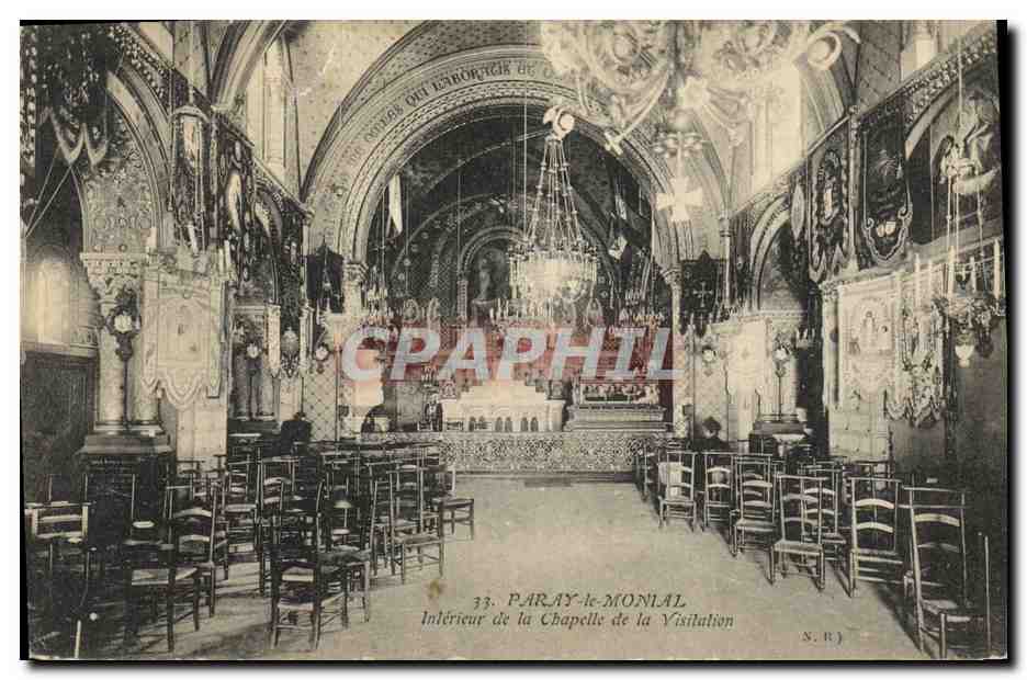 CPA Orgue Paray Le Monial Interieur de la chapelle de la Visitation