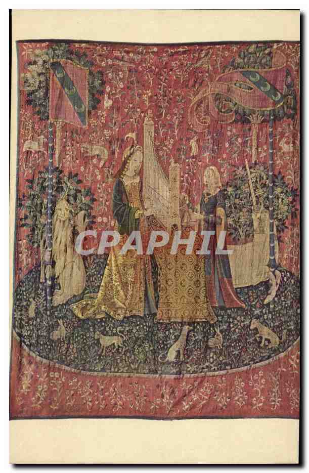 CPA Orgue Tapisserie La dame a la licorne 