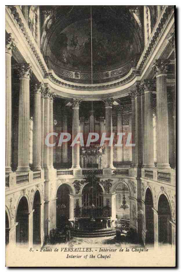 CPA Orgue Palais de Versailles Interieur de la chapelle 