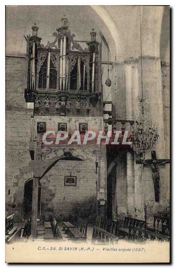 St-Savin (H.-P.) — Vieilles orgues (1557) — Carrache, Pau