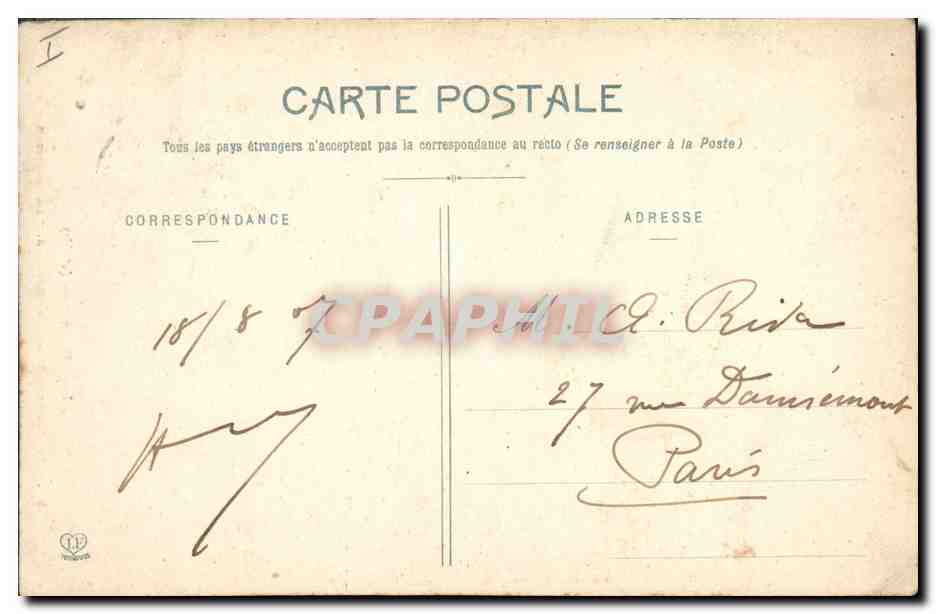 CPA Orgue St Bertrand de Comminges  — Verso