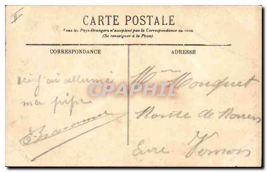 CPA Phare Sainte Adresse Les phares de la Heve — Rückseite