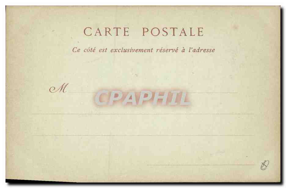 CPA Phare La jetee un jour de tempete — Rückseite