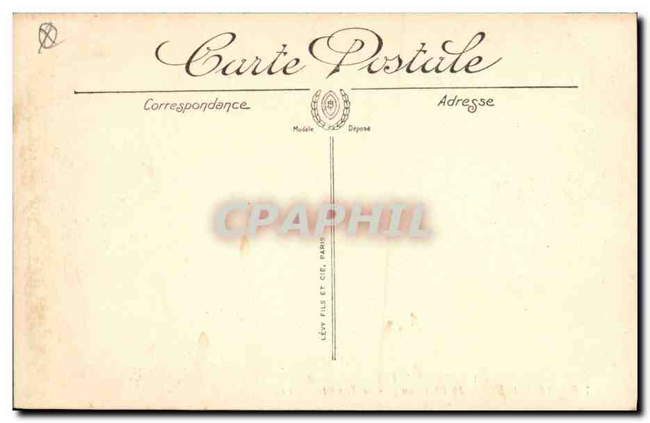 CPA Phare un jour de tempete Le Havre — Rückseite