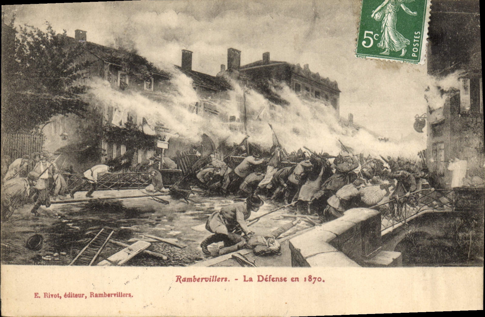 Rambervillers - Die Verteidigung 1870 — E. Rivot, Verlag, Rambervillers